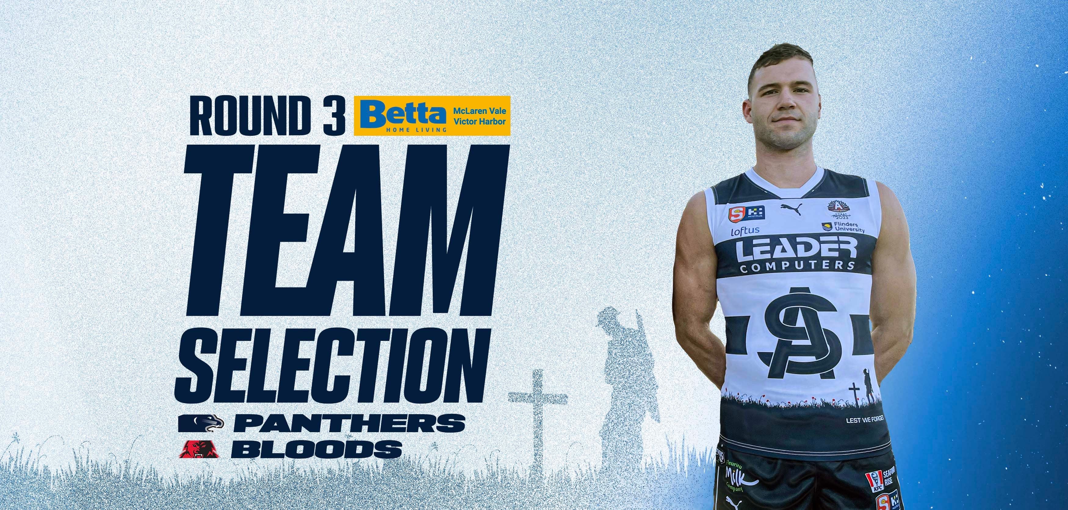 BETTA Team Selection: SANFL Rd 3 vs West Adelaide BETTA Team Selection: SANFL Rd 3 vs West Adelaide